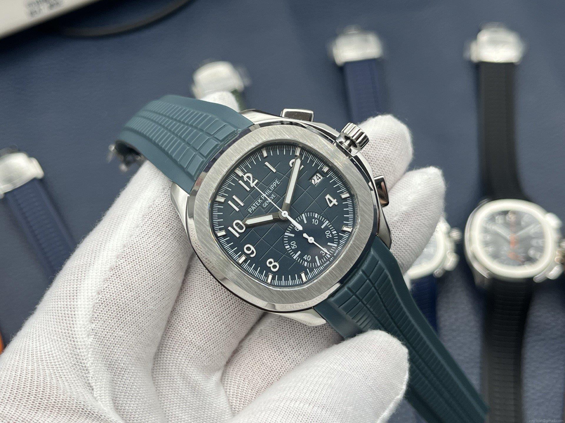 最高級 レプリカ 時計 PFファクトリー2025 パテック フィリップ アクアノート クロノグラフ 5968A-001 1128854602