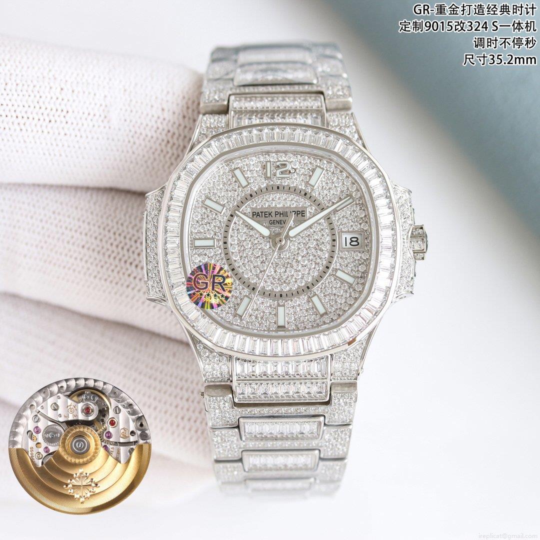最高級レプリカ時計 パテックフィリップ ナウティラス 7021 レディース フルダイヤモンド 1128384801