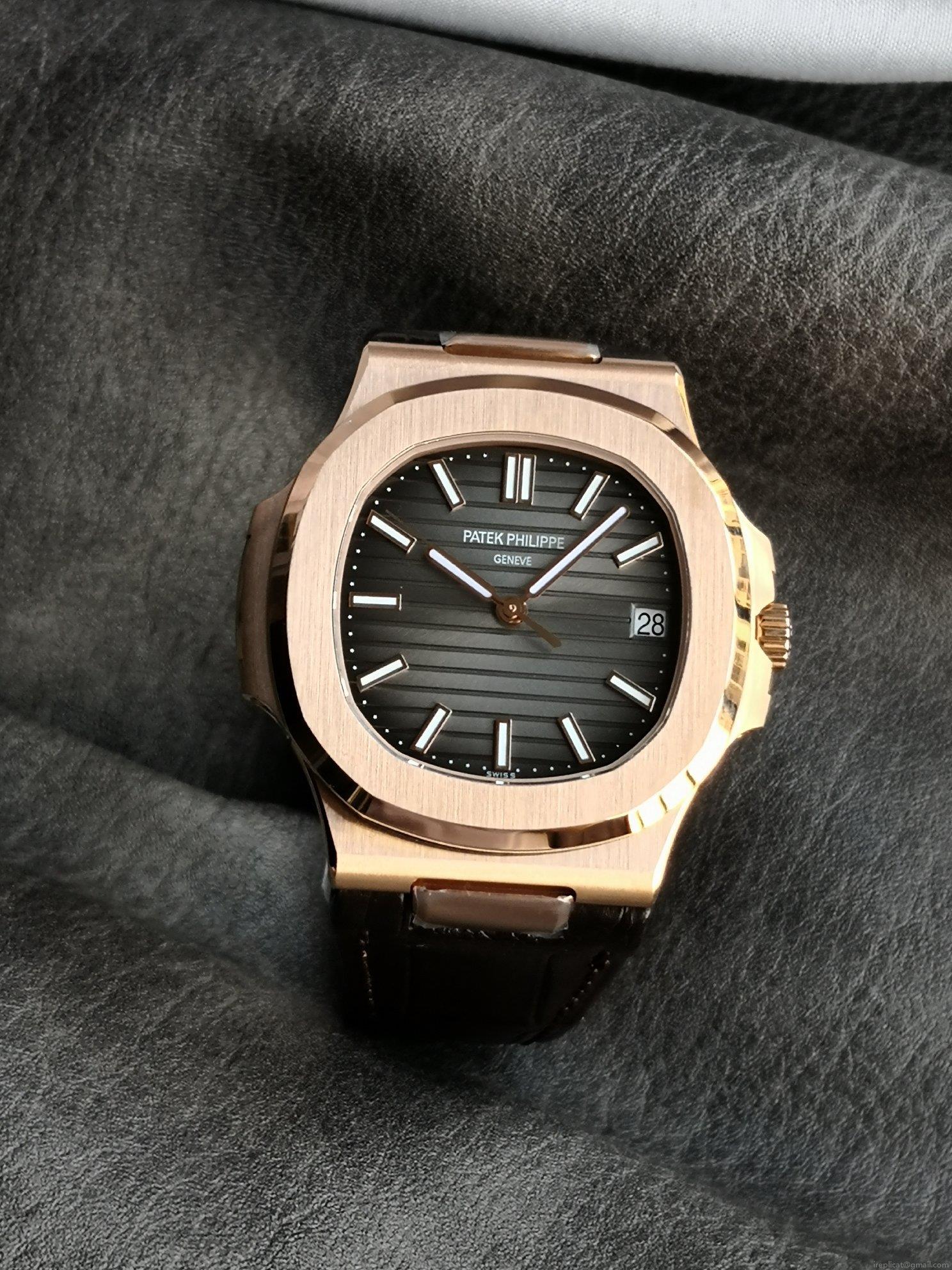 最高級 レプリカ 時計 パテックフィリップ スポーツエレガンス 5711R ローズゴールド ブラウン レザー 1043184038