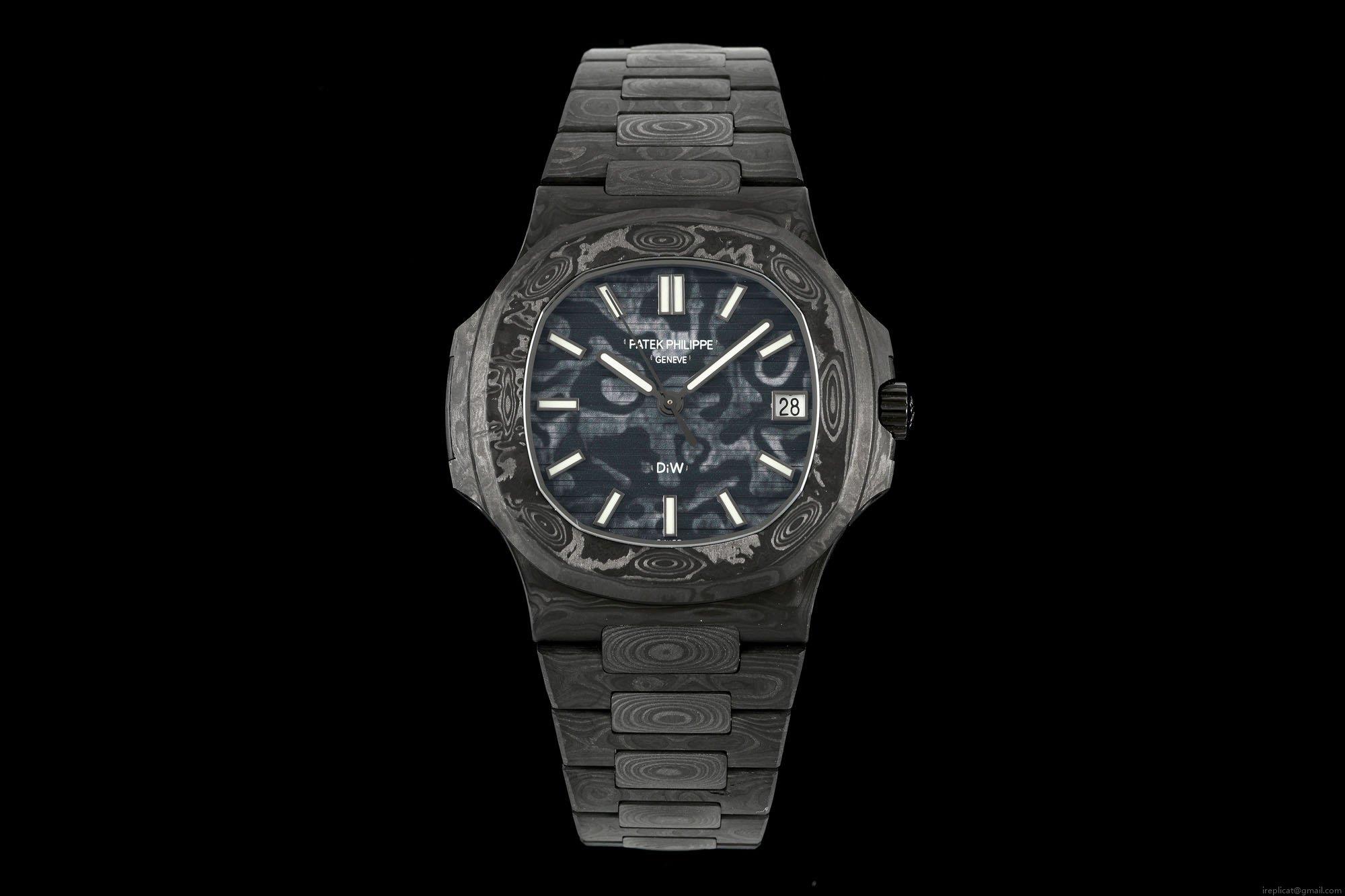 DiW カーボン 5711 ナウティラス スーパーコピー 最高級 レプリカ 時計 日本発送 1114150003