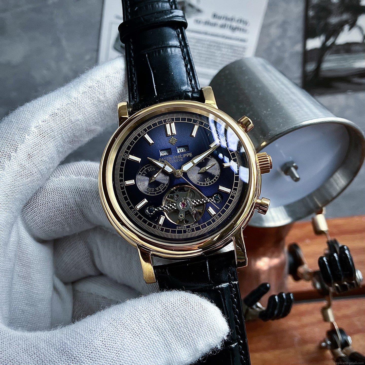 最高級 レプリカ 時計 百達翡麗 多機能フライホイール 新作 ビジネスカジュアル 43mm 1104091204