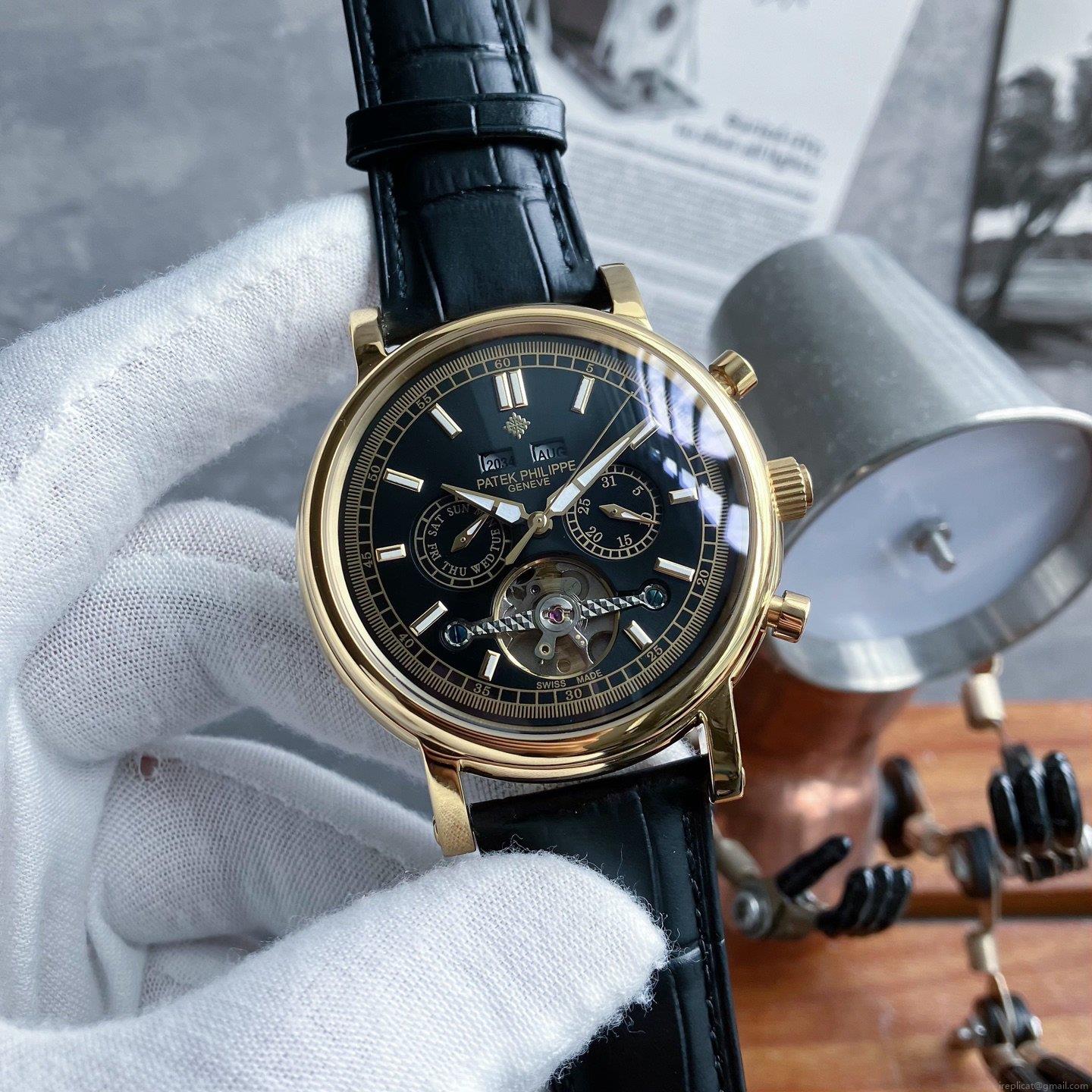 最高級 レプリカ 時計 百達翡麗 多機能フライホイール 新作 ビジネスカジュアル 43mm 1104091204