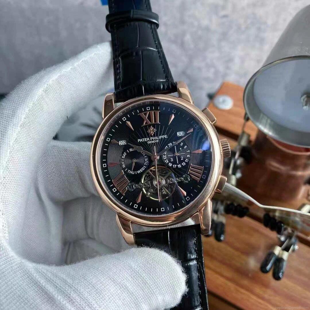 パテックフィリップ スーパーコピー 時計 高品質 機械式ムーンフェイズ クロノグラフ ビジネスカジュアル 1103999242