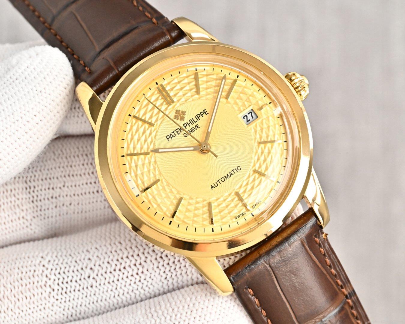 パテックフィリップ スーパーコピー 時計 最高級 レプリカ 9015 機芯 鍋蓋ガラス 40mm 1136503878