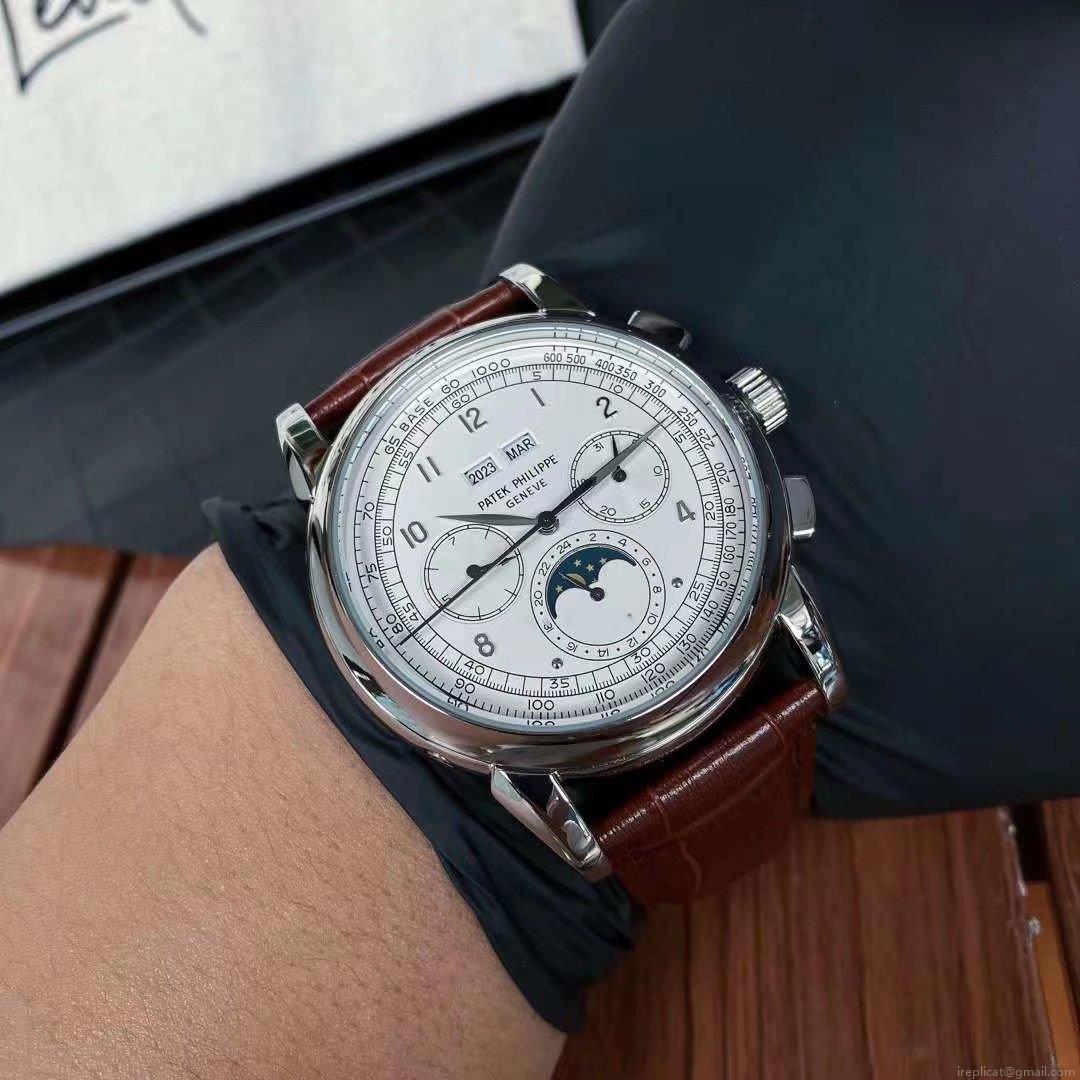 最高級 レプリカ 時計 パテックフィリップ ドラゴン彫刻 クロノグラフ 43mm 日本発送 1037999302