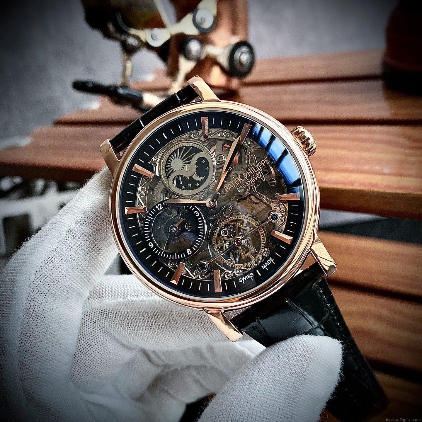 百達翡麗 スーパーコピー 時計 最高級レプリカ 豪華な多機能トゥールビヨン ビジネスカジュアル 1101764389