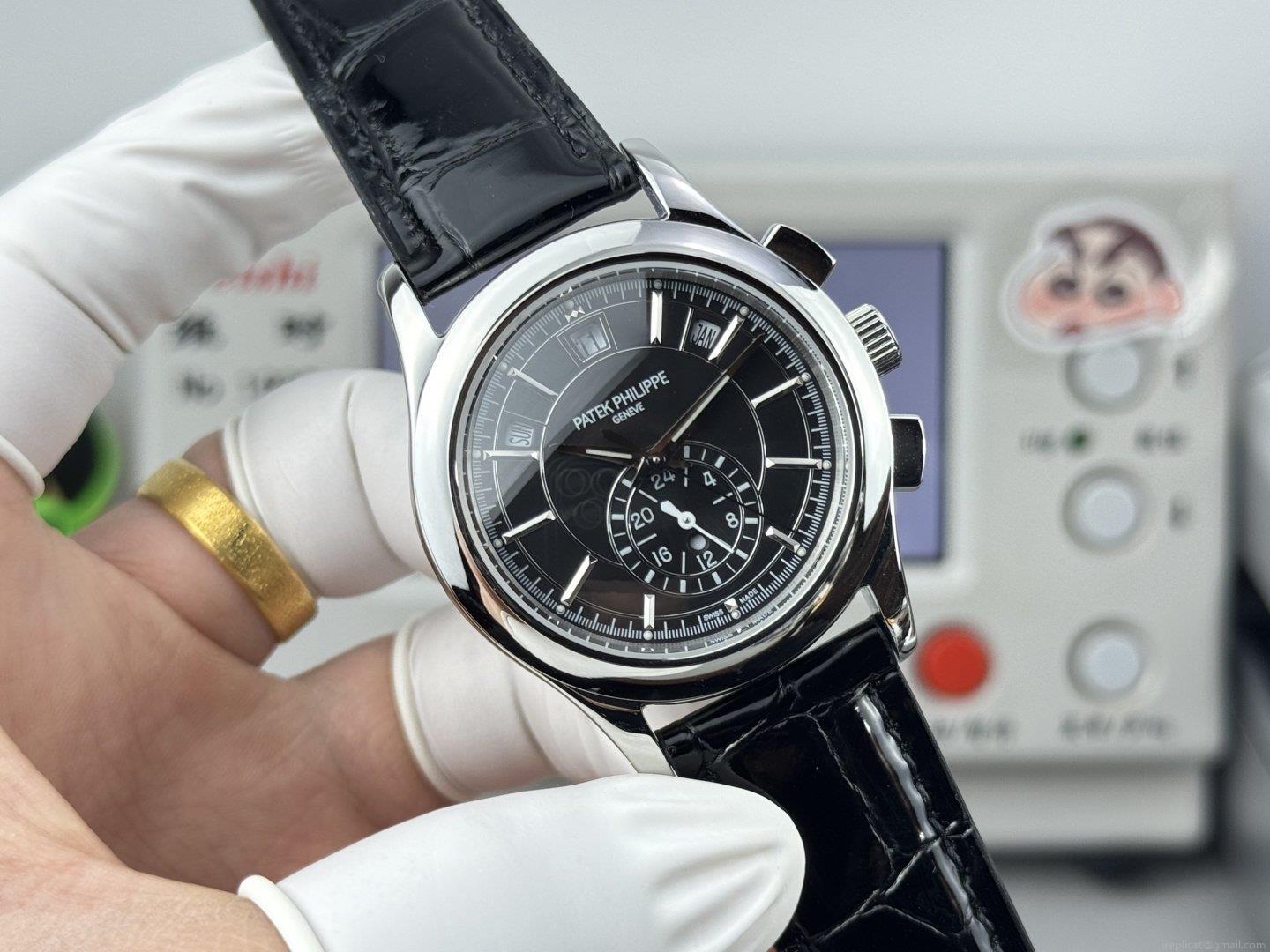 百達翡麗 5905R-010 スーパーレプリカ 時計 最高級のクロコダイル革モデル 1137886907