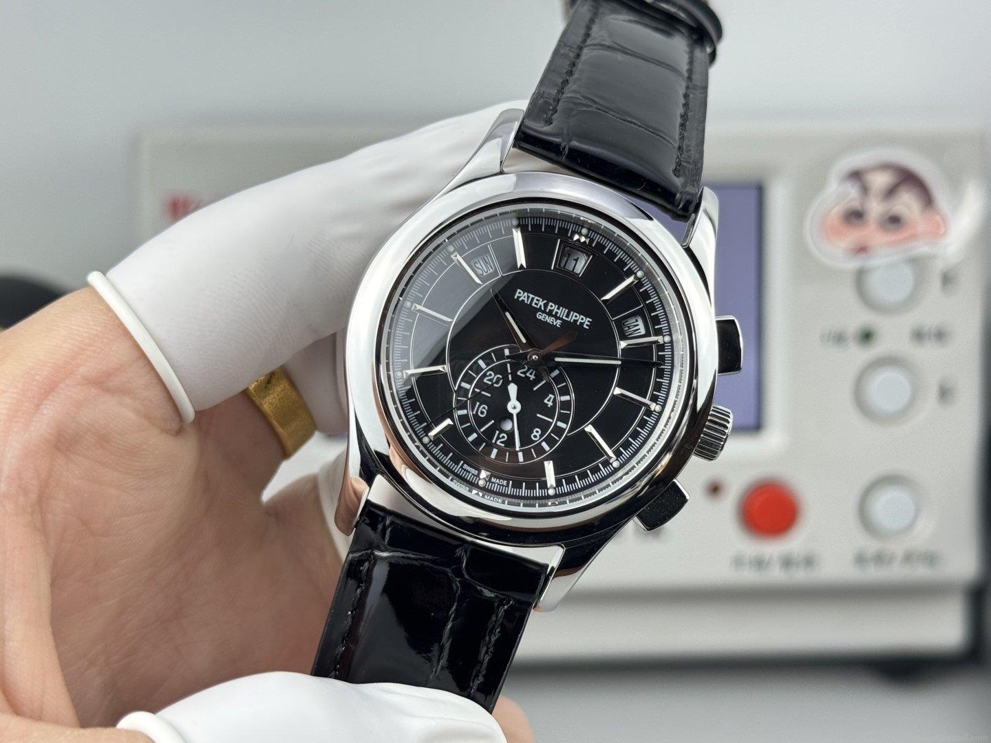 百達翡麗 5905R-010 スーパーレプリカ 時計 最高級のクロコダイル革モデル 1137886907