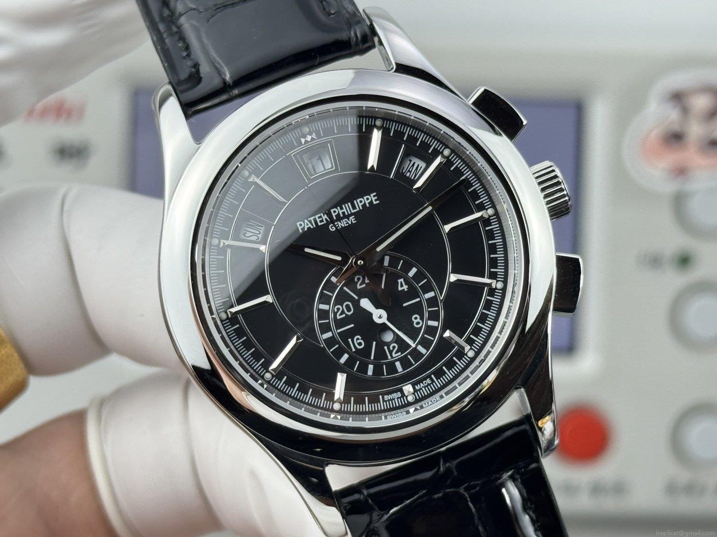 百達翡麗 5905R-010 スーパーレプリカ 時計 最高級のクロコダイル革モデル 1137886907