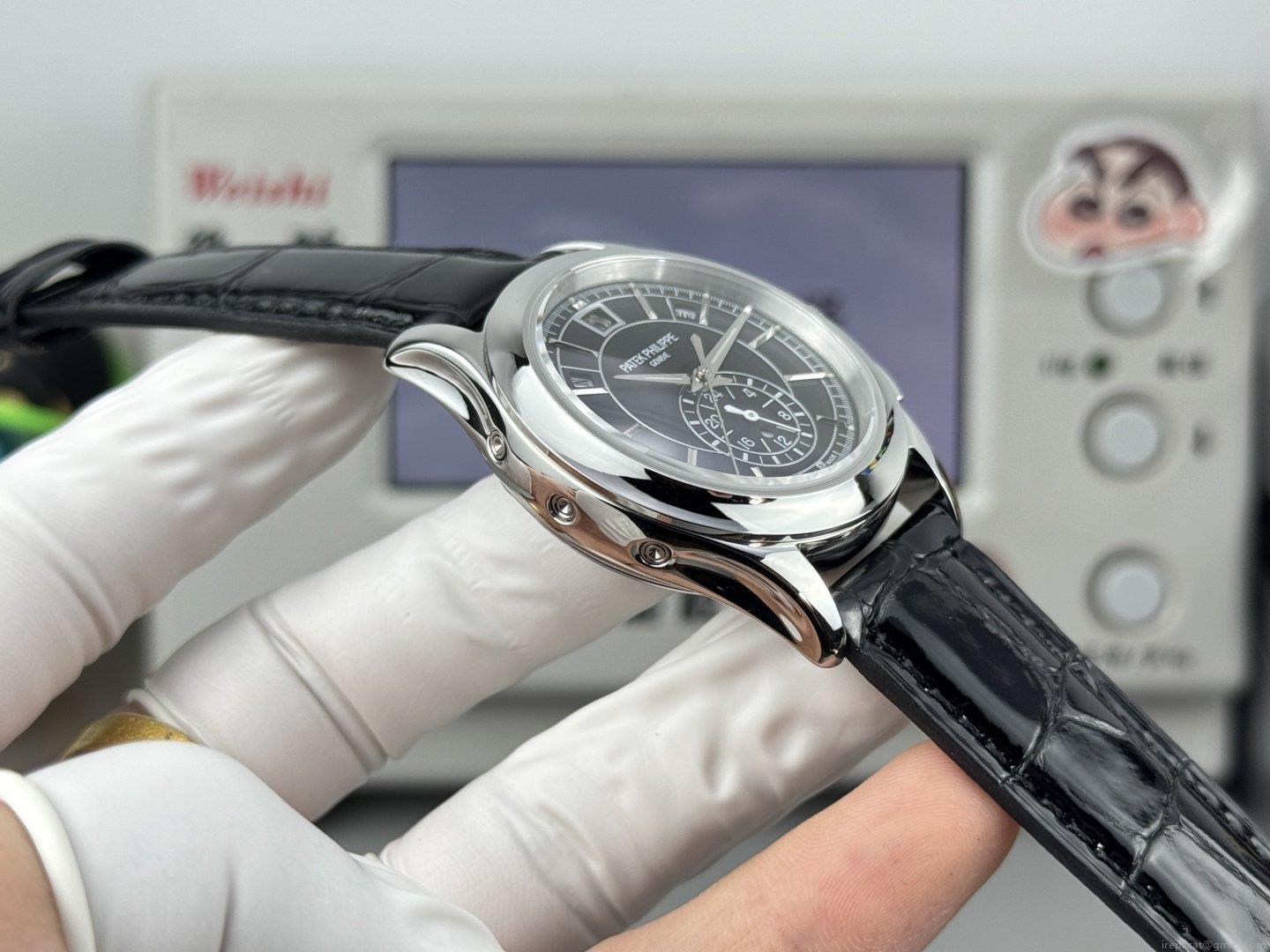 百達翡麗 5905R-010 スーパーレプリカ 時計 最高級のクロコダイル革モデル 1137886907