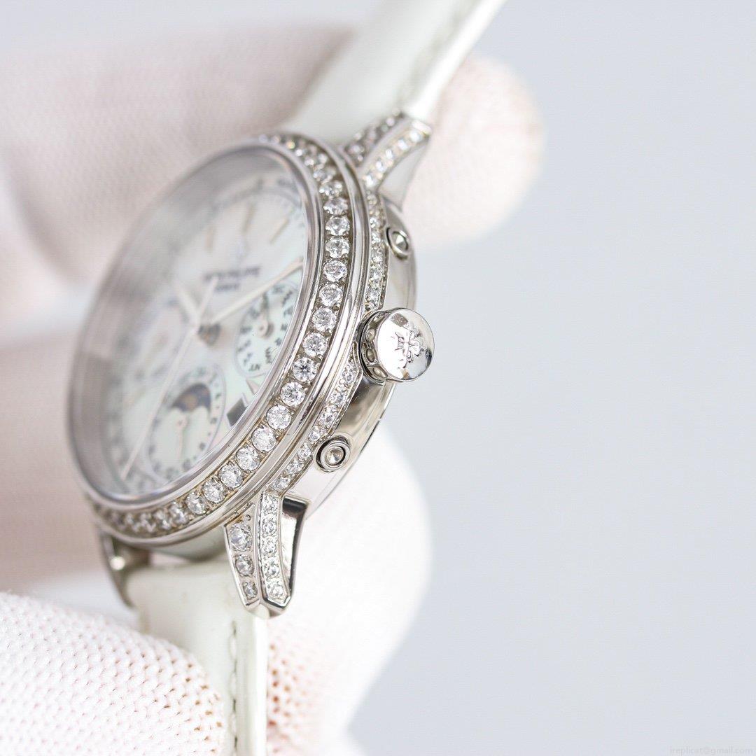 パテック フィリップ レディース 万年歴 スーパーコピー 時計 高品質 35mm ベゼル 956177942